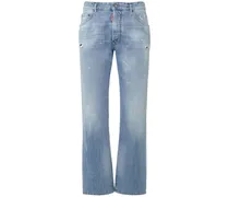 Jeans bootcut in denim di cotone