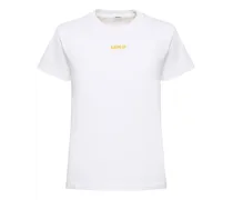 T-shirt in jersey di cotone / ricamo logo