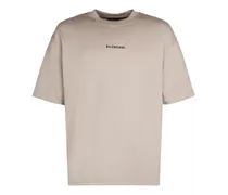 Balenciaga T-shirt in jersey di cotone effetto vintage Dust