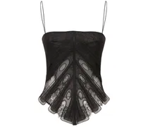Top corsetto in pizzo chantilly