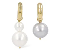 Pearl mismatched earrings