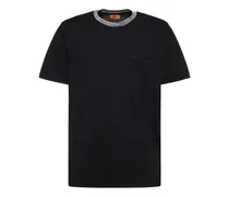 T-shirt in jersey di cotone tinto