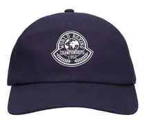 Cappello in gabardina di cotone con logo