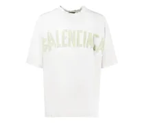 Balenciaga T-shirt in cotone con stampa Bianco