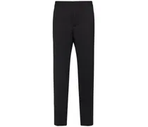 Pantaloni relaxed fit in lana stretch