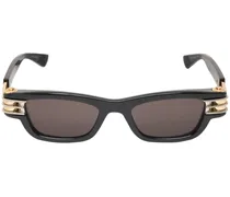 Bottega Veneta Bolt squared injected acetate sunglasses Nero