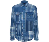 Camicia Outdoor in flanella patchwork