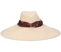 Cappello Big Virginie in lana / fascia in seta
