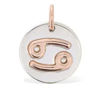 Charm Cancer in oro rosa 9kt e argento
