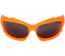 Balenciaga Occhiali da sole 0255S Spike in acetato Arancione