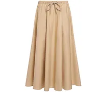 Cotton poplin maxi skirt