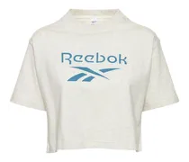T-shirt cropped con logo