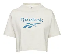 T-shirt cropped con logo