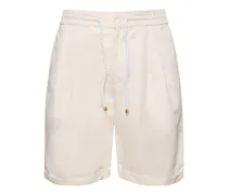 Shorts in cotone e lino