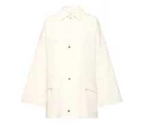 Structured cotton twill overshirt