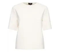 Theory T-shirt in techno crepe Bianco