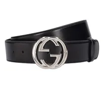 4cm GG interlocking leather belt