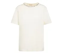 T-shirt in jersey di cotone con decorazioni