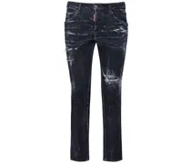 Dsquared2 Jeans Skater in denim di cotone stretch Nero