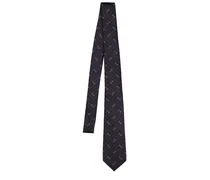 Cravatta GG Horsebit in seta jacquard 7cm