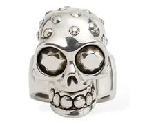 Anello Jeweled Skull in ottone