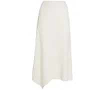 Tazawa cotton knit flared midi skirt