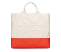 Cabas small bicolor cotton tote bag