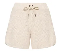Shorts in maglia di cotone con paillettes
