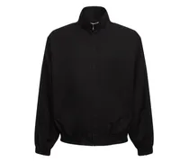 Reversible cotton blend chambray jacket