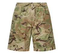 Shorts in nylon camouflage