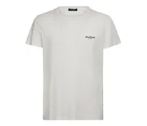 T-shirt in cotone organico con logo floccato