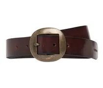 Dsquared2 Cintura in pelle vintage con fibbia Brown