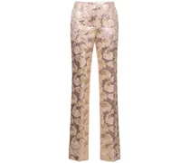 Pantaloni Parchia in lurex jacquard
