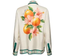 Camicia Oranges en Fleur in seta stampata