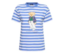 Riviera bear striped cotton t-shirt