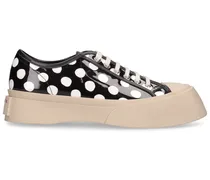 Sneakers low top in pelle stampata