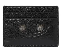 Balenciaga Porta carte di credito Cagole in pelle Nero