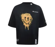T-shirt Smiley Face in cotone con stampa