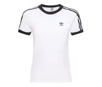 T-shirt slim fit 3-Stripes in cotone