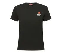 Kenzo T-shirt Crest con logo Nero