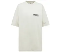T-shirt oversize in cotone con ricami
