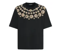 Dolce & Gabbana T-shirt Ancient Coins / stampa cerata Nero