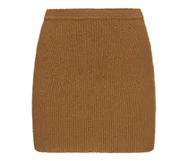 Minigonna in maglia di cotone stretch