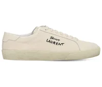 Saint Laurent Sneakers Court Classic SL/06 in tela 20mm Off-white