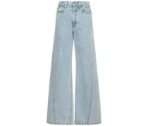 Jeans larghi Eva in denim di cotone