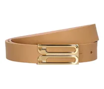Regular frame leather belt