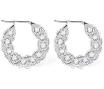 Jahleel small crystal hoop earrings