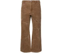 Pantaloni Palma in tela di cotone con logo