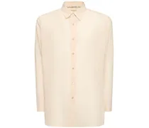 Striped cotton organza shirt