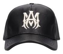 Cappello baseball MA in pelle con logo